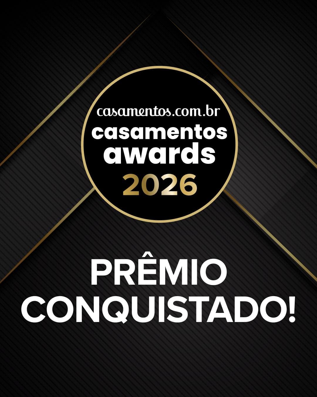 Casamentos Awards 2026 - Prêmio Conquistado